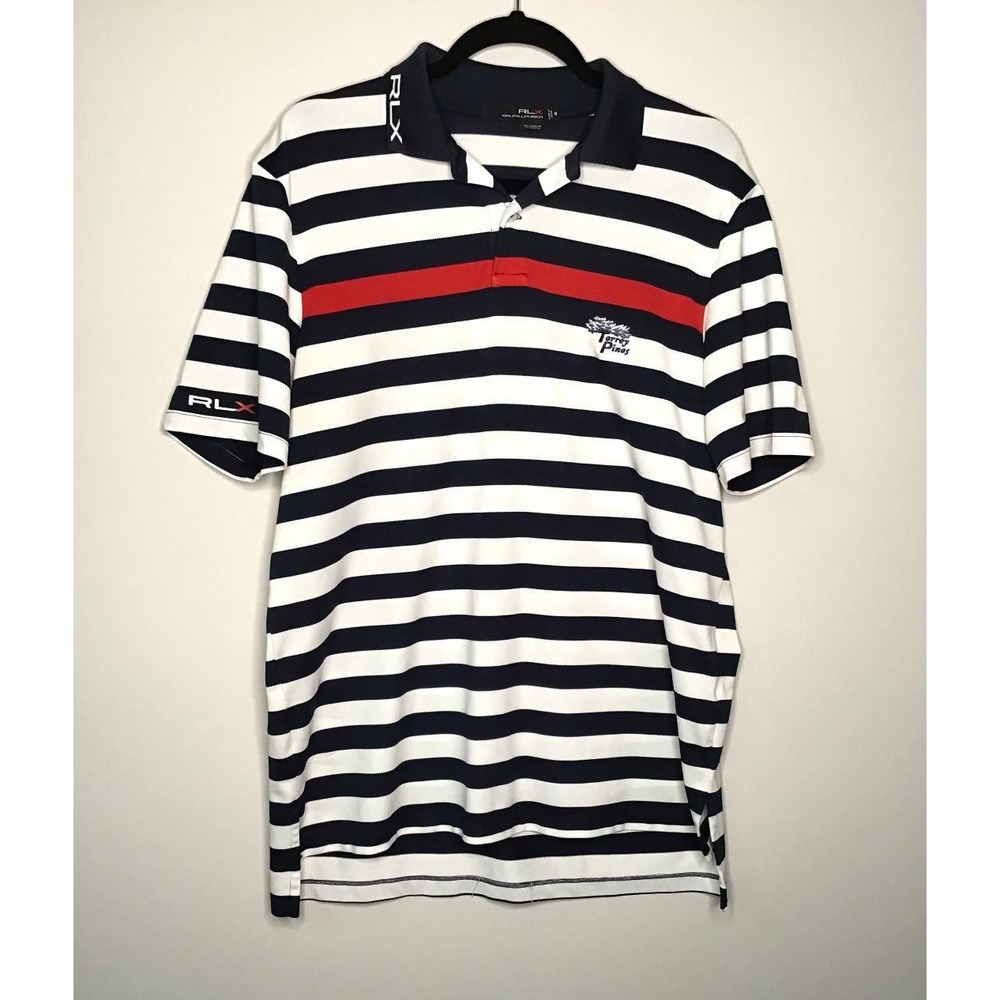 RLX Ralph Lauren Mens Torrey Pines Golf Polo Shirt Size M Gorpcore Athlesiure